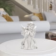 thumbnail image 4 of Resina Cupido lindo Ángel artesanías creativo querubines estatua escritorio decoración colección ventana accesorios escultura conmemorativa la oración sostenga la mejilla Macarena estatua de ángel, 4 of 8