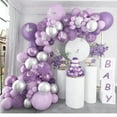 thumbnail image 7 of 114Pcs Purple Balloons Garland Arch Kit Different Sizes 5/10/18 Inch Latex Matte Purple Ballon As Gender Reveal Wedding Graduation Anniversary Happy Birthday Party Supplies Decorations…, 7 of 7
