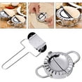 thumbnail image 2 of 2PCS Dumpling Maker and Cutter Stainless Steel Ravioli Skin Empanada Press Pie, 2 of 8