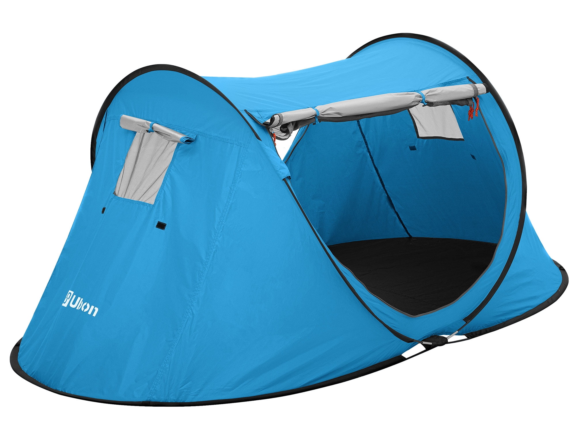 Blue Quick Easy Pitch Two Person Festival camping Tent 2 Person POP Tent 