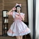 thumbnail image 2 of Traje de sirvienta para Halloween, vestido de sirvienta francesa, disfraz de cosplay, delantal clásico, exótico para mujer., 2 of 5