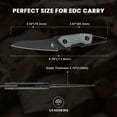 thumbnail image 3 of Kizer Fixed Blade Knife GROOM, D2 Steel D2 Handle Pocket Tactical Knives, 1060A1, 3 of 7
