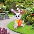 thumbnail image 4 of 4.9FT Inflatable Easter Bunny Blow up Decorations, Easter Inflatables Rabbit with Build-in LED Lights for Easter Party Yard Garden Lawn Indoor Outdoor Decor, 4 of 7