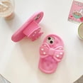 thumbnail image 3 of Kawaii Phone Cases Apply to iPhone 12 Pro Max,Cute Cartoon Pink Slippers Phone Case with Bow Wave Point Flip Flops Phone Case 3D Case Soft Silicone Protctor Women Girls for iPhone 12 Pro Max, 3 of 15
