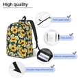 thumbnail image 4 of Naloa Sunflowers Canvas Backpack for Men Women Rucksack Casual Travel Daypack College Tote Satchel Bookbag for Teens-Small, 4 of 7