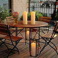 thumbnail image 6 of Homemory Flameless Pillar Candles Waterproof Outdoor Battery Operated LED with Remote and Timer, White, Set of 2, 4 x 12 Inch, 6 of 7