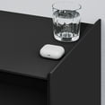 thumbnail image 6 of 2 Drawers Black Nightstand with Charging Station, 24" Tall Bedside Table End Table for Bedroom or Living Room, 6 of 9