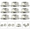 thumbnail image 4 of Miangastore Rust Resistance Flange Nuts Stainless Steel 10Pcs 0.79X0.50X0.50In, 4 of 9