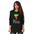 thumbnail image 4 of Rainbow Pride Piece of Pizza LGBT Long Sleeve TShirt Men Women Brisco Brands S, 4 of 6