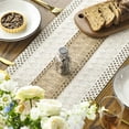 thumbnail image 7 of Sm:)e Boho Tassel Table Runners 12 x 72 Inch, Cream & Brown Farmhouse Table Runner with Macrame for Rustic Wedding Party Dining Decor, 7 of 7