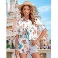 thumbnail image 3 of KimSoong Magical Shirt for Women Magic Kingdom Blouse Hawaiian Shirts Funny Castle Graphic Tee Family Holiday Vacation Tops, 3 of 6