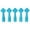 Blue, variant on Reusable Caulk Applicator Nozzle Tips 5 Pack, Multi-Dimension Grout Sealant Finishing Heads, Durable Plastic Caulk Gun Replacement Nozzles, Home Improvement Accessories for Tile Gap Filling