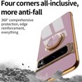 thumbnail image 2 of Case for Google Pixel 9 Pro XL Case with Ring Stand [360° Rotatable Ring Holder Magnetic Kickstand][Support Car Mount] Plating Rose Gold Edge Soft Flexible TPU Luxury Phone Case Cover, Purple, 2 of 6