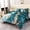Aqua-california king(6Pcs), variant on Aqua Marble Comforter Set King Size 6 Watercolor Green And Bedding Soft Abstract Retro Style Tie Dyed Ombre Bed In A Bag With Sheet(aqua  King)
