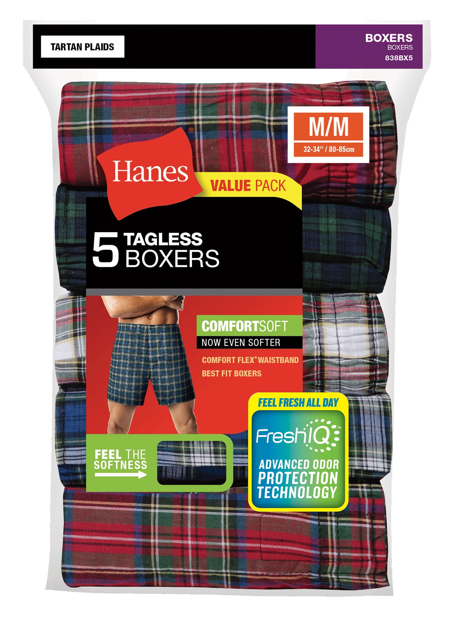 hanes 5 tagless boxers