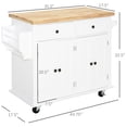 thumbnail image 6 of White MDF Kitchen Island | Spice and Towel Storage | Neat Kitchen Setup, 6 of 6