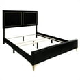 thumbnail image 2 of Castle Place Glam Velvet Upholstered Twin Bed, Black, 2 of 8