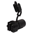 thumbnail image 1 of Trailer Plug Adapter, Wearproof Trailer Wiring Adapter 7Pin To 4Pin 5Pin Brass Terminals  For Cars RVs Boats, 1 of 8
