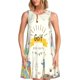 thumbnail image 1 of Fotbe Golf Icons And Golfer Vestido de Verano sin Mangas para Mujer – Vestido Midi Línea A, Estilo Camiseta Floral, Vestido Playero Casual y Fluido, 1 of 7
