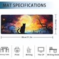 thumbnail image 2 of Gaming Mouse Pad, Black Cat Starry Night Extended Mouse Pad Gaming Large, 31.5"x11.8" Big Desk Mat with Non-Slip Base and Stitched Edge, Long Computer Keyboard Mouse Mat for Home Office Work, 2 of 7