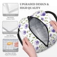 thumbnail image 3 of Disketp Purple Chicory Bolsa Térmica para Almuerzo, Lonchera con Abertura Amplia y Gran Capacidad, Organizador Reutilizable para Mujeres, Hombres y Adultos, 3 of 6