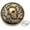 Bronze, variant on Skull Concho Screw Back Lucky Leaf Leathercraft Wallet Decoration 1-3/8 Inch 2 Pcs CHS99 (Bronze)