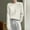 White, variant on Aobny Pretty Womens Sweaters Cotton Blue Long Sleeve Crew Neck Cable Knit Pullover Spring Juniors Sweaters Workwear