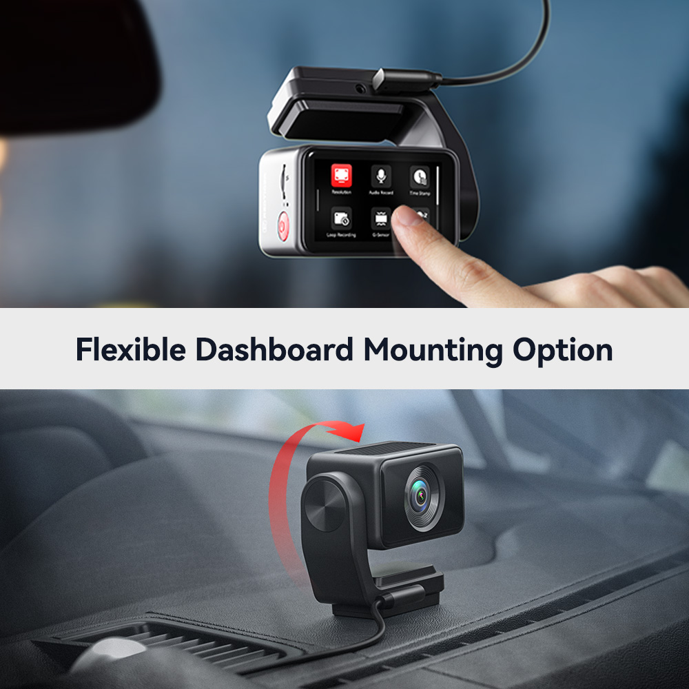 REDTIGER A4 4K Dual Dash Cam with GPS and Touchscreen photo 7