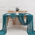 thumbnail image 3 of Tnobhg Table Runner Durable Beautiful Bohemian Style Gauze Table Cover for Home Festival Holiday Decoration, 3 of 8
