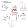thumbnail image 3 of Silla Periquera D Bebé Eat And Rock Convertible A Mecedora Rosa, 3 of 5