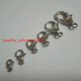 thumbnail image 2 of HOOUN wholesale 100pcs/ 500pcs Stainless steel lobster clasps & Hooks jewelry finding-11mm-100pcs, 2 of 8