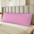 thumbnail image 6 of Bingfone Body Pillow Cover Long Pillow Case With Zipper Decorative Bedding Pillowcase 20"X54" Soft Cushion Pillow Case For Bedroom-Pink, 6 of 8