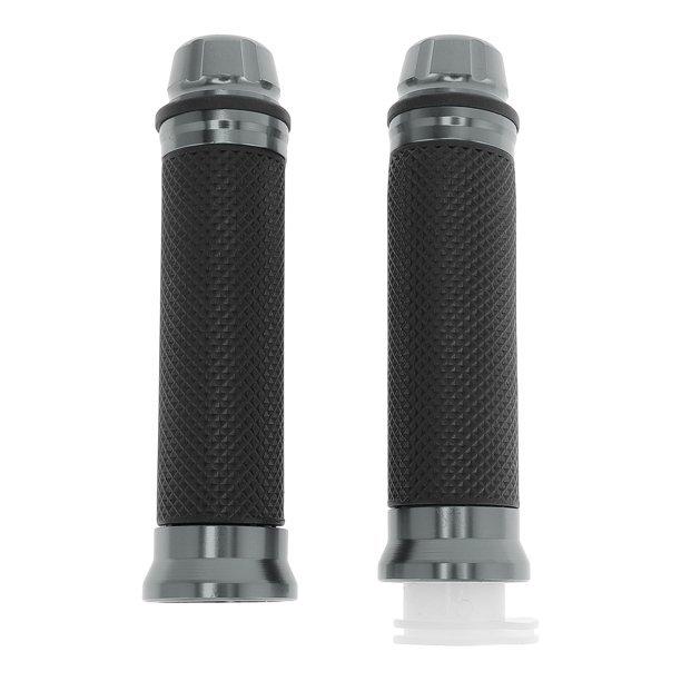 Empuñaduras de mano para motocicleta 7/8" 22mm 15/16" 24mm Kit de empuñaduras de aleación de aluminio y goma para manillar de motocicleta, scooter, bicicleta