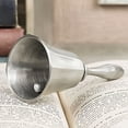 thumbnail image 4 of Hand Bell, 2PCS Call Bell Wedding Bell Dinner Bell Golden and Pewter Classroom Bell for Kids, 4 of 4