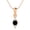 Bronze, variant on 4 MM Round Natural Black Spinel 925 Silver Classic Delicate Women Valentines Day Gifts Necklace