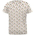 thumbnail image 2 of Autumn Leaves Pattern All Over Mens T Shirt Multi 2XL, 2 of 2
