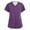 Dark Purple&021125F, variant on Garbnen Yellow Scrub Tops Women Stretch V Neck Short Sleeve Nursing Uniforms with Pocket Solid Color Women's Shirts S-5XL