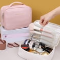 thumbnail image 2 of Premium Travel Makeup Cosmetics Bag, Large Professional Organizer With Customizable, 2 of 8