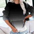 thumbnail image 2 of western gifts for women Oversized Sweatshirt for Women 2023 - Women's Lightweight Long Sleeve Crewneck Casual Pullover Top Fall Trendy Clothes Sudaderas De Mujer OtoñO, 2 of 5