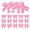 thumbnail image 4 of KAKOWELY 40 servilletas de papel desechables con lazo rosa para fiestas de cumpleaños de niñas. Bonitas servilletas decorativas con lazo para baby shower, fiestas de té y almuerzos., 4 of 4