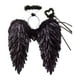 thumbnail image 3 of Disfraz de hada con alas de ángel jinwen para cosplay Negro 55cmx55cm, 3 of 8