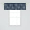 thumbnail image 2 of Ambesonne Marine Valance Pack of 2, Anchors Sea Travel Nautical, 54"X18", Bluegrey White, 2 of 4