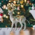 thumbnail image 3 of 2 piezas Reno Elk Salvador Árbol de Navidad Decoración Artesanía Figuras Colgante de ciervo decorativo, 3 of 10