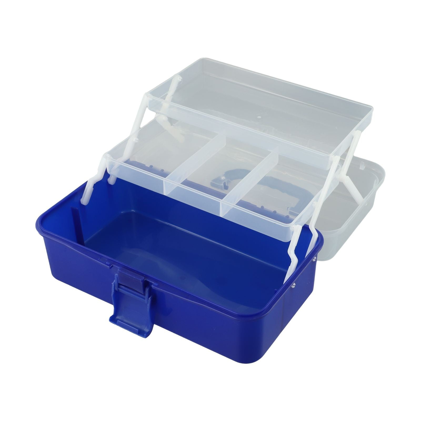 3 Layer Fishing Tackle Box Organizer with Adjustable Dividers