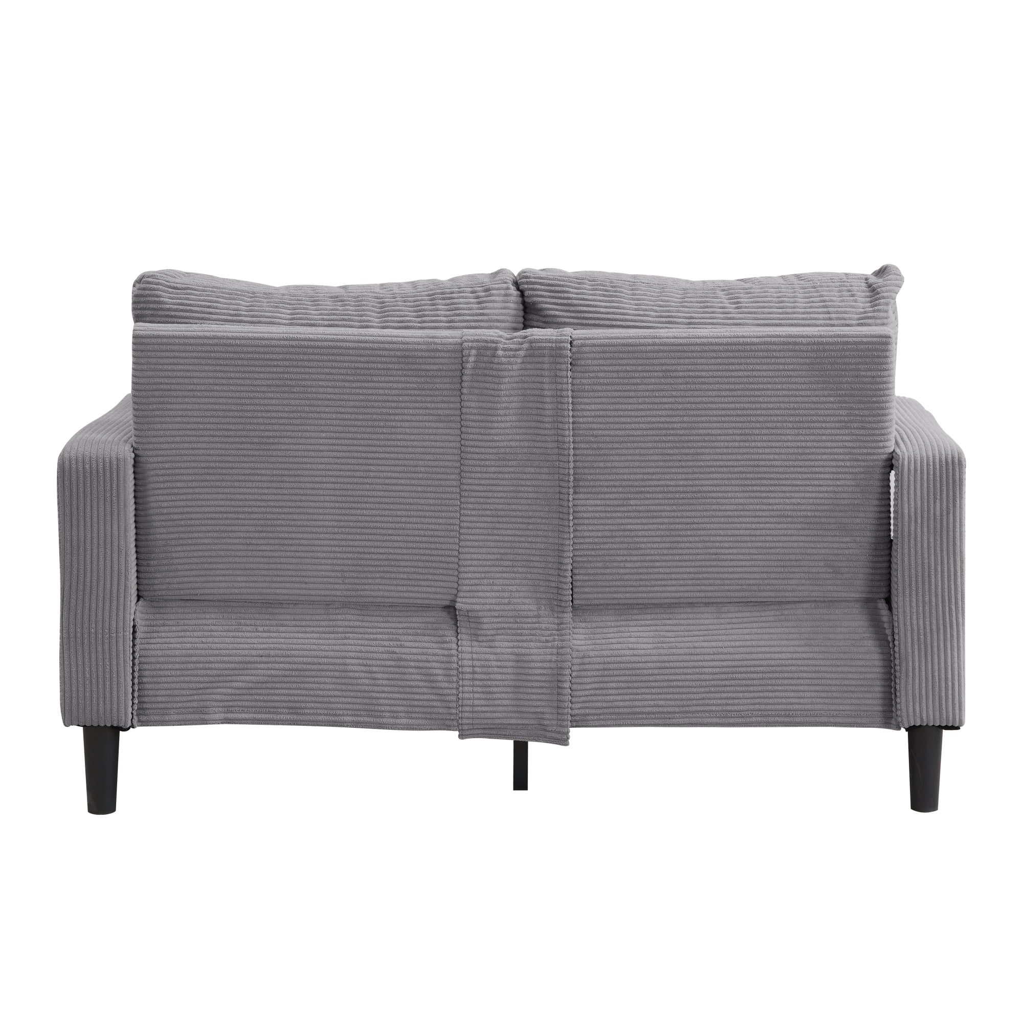 Jopath 57 Inch High Resilience Loveseat Sofa With Wooden Frame, Two-Seater Comfortable Sofa For Small Spaces, Modern Upholstered Design For Apartments And Living Rooms Dark Gray