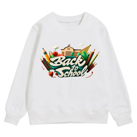 

Back To School Season Girls Sweatshirt Winter Long Sleeve Warm Comfortable Top Fashion Casual Letter Printed Sweatshirt Boys Toddler Girl Hooded Jacket Junior Clothes Ravioli Hoodie Girls Teal Zip up