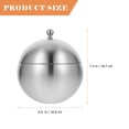 thumbnail image 4 of Spherical Ice Bucket Small Refrigerator for Room Cooler Beer Freezer Mini Round Stainless Steel, 4 of 6