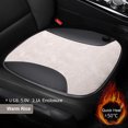 thumbnail image 4 of Calentador Asiento Coche DQrwqpou Invierno 12V PU USB Suave Beige, 4 of 9