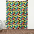thumbnail image 3 of Ambesonne Colorful Fabric by the Yard Upholstery, Leaves and Curves Digi Art, 2 Yards, Multicolor, 3 of 4