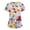 01-Purple, variant on Womens Scrub,Floral Pattern Nursing Tops - Side Slit Short Sleeve Scrub Blouse with Pockets - Red - XXL